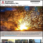 Screen shot of the South East Steel Fabrications website.