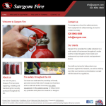 Screen shot of the Sargom Fire website.