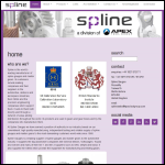 Screen shot of the Spline Gauges website.