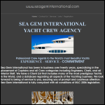 Screen shot of the Sea Gem International website.