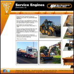 Screen shot of the Service Engines (Newcastle) Ltd website.