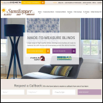 Screen shot of the Sunstopper Blinds website.