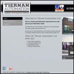 Screen shot of the Tiernan Automation Ltd website.