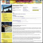 Screen shot of the Sampson Farm Consultants website.