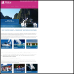 Screen shot of the Tenrag Yacht Charter website.