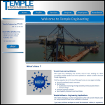 Screen shot of the Temple Engineering Ltd website.
