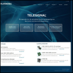 Screen shot of the Telesignal website.