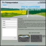Screen shot of the T & S Transport website.