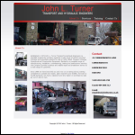 Screen shot of the J L Turner Transport & Hydraulic Engineers website.