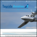 Screen shot of the Tayside Aviation Ltd website.