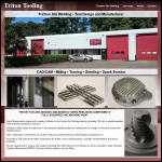 Screen shot of the Triton CNC Ltd website.