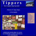 Screen shot of the Peter Tipper Signs & Plates Ltd website.
