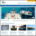 Screen shot of the Top Yacht Charter Ltd website.