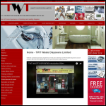 Screen shot of the TWT Waste Disposers Ltd website.