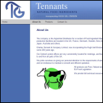 Screen shot of the Charles Tennant & Co (London) Ltd website.