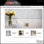 Screen shot of the United Tile Ltd website.