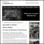 Screen shot of the Upton Metal Works website.