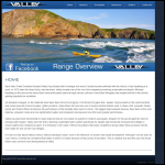 Screen shot of the Valley Canoe Products Ltd website.