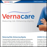 Screen shot of the Vernacare Ltd website.