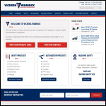 Screen shot of the Vickers Precision Machining website.