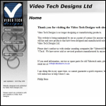Screen shot of the Video Technical Designs Ltd website.