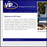 Screen shot of the VIP Travel Ltd website.
