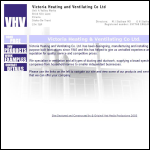 Screen shot of the Victoria Heating & Ventilating Co Ltd website.