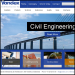 Screen shot of the Vandex (UK) Ltd website.