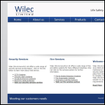 Screen shot of the Wilec Ltd website.