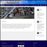 Screen shot of the Westair Flying Services Ltd website.