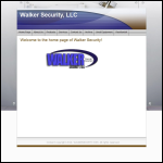 Screen shot of the Walker Security website.