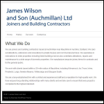 Screen shot of the James Wilson & Son (Auchmillan) Ltd website.