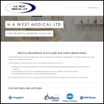 Screen shot of the H A West (X-Ray) Ltd website.