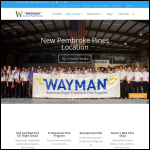 Screen shot of the Waymans Transport website.