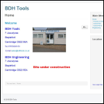 Screen shot of the BDH Engineering website.