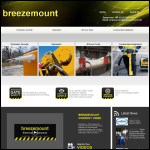 Screen shot of the Breezemount Electrical & Hydraulics Ltd website.