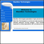 Screen shot of the Blackbox Technology website.
