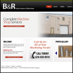 Screen shot of the B & R Welding Fabrications website.