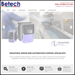 Screen shot of the Betech 100pt Ltd website.