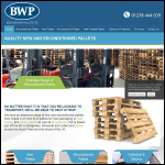 Screen shot of the Bridgwater Pallets Ltd website.