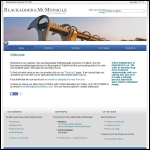 Screen shot of the Blackadder & McMonagle website.