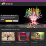 Screen shot of the Bracknell Fireworks Ltd website.