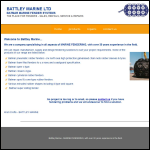 Screen shot of the Battley Marine Ltd website.