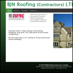 Screen shot of the BJN Roofing Ltd website.