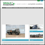 Screen shot of the Weald Air Services Ltd website.