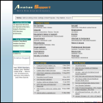 Screen shot of the World Aviation Support Ltd website.