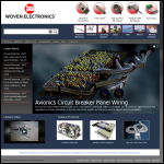 Screen shot of the Woven Electronics Ltd website.
