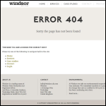 Screen shot of the Windsor Print Production Ltd website.