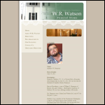 Screen shot of the W M Watson & Sons website.