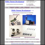 Screen shot of the Weller Patents Developments website.